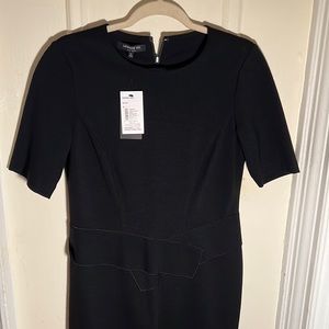 NWT Black Work Dress with Belt Sash Detail